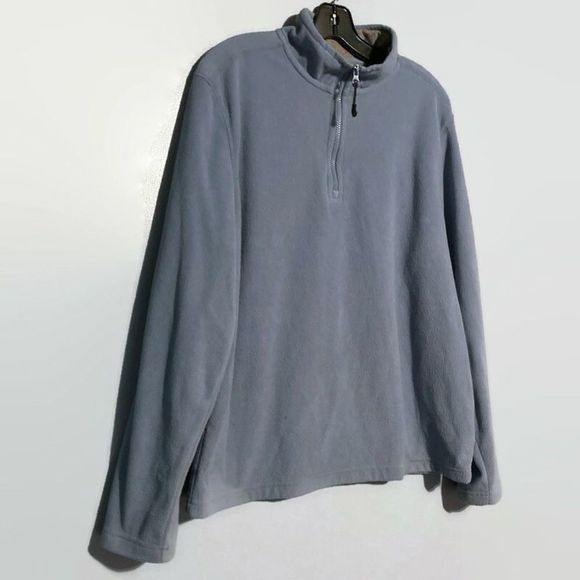 G.H. Bass & Co. Mens Light Blue 1/4 Zip Sweatshirt - Picture 5 of 10